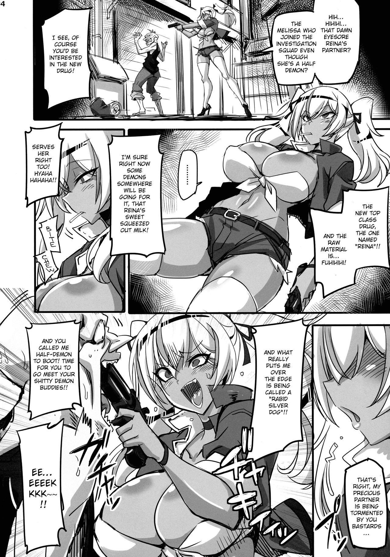 Mayaku Sousakan Reina, & Mayaku Sousakan Melissa: Ore ga Sennyuu Sousa de Kimeseku AV ni Kyousei Shutsuen Saserarete Buzama ni Sakunyuu Acmegao Nante Sarasu Wake nee Daro!! page 19