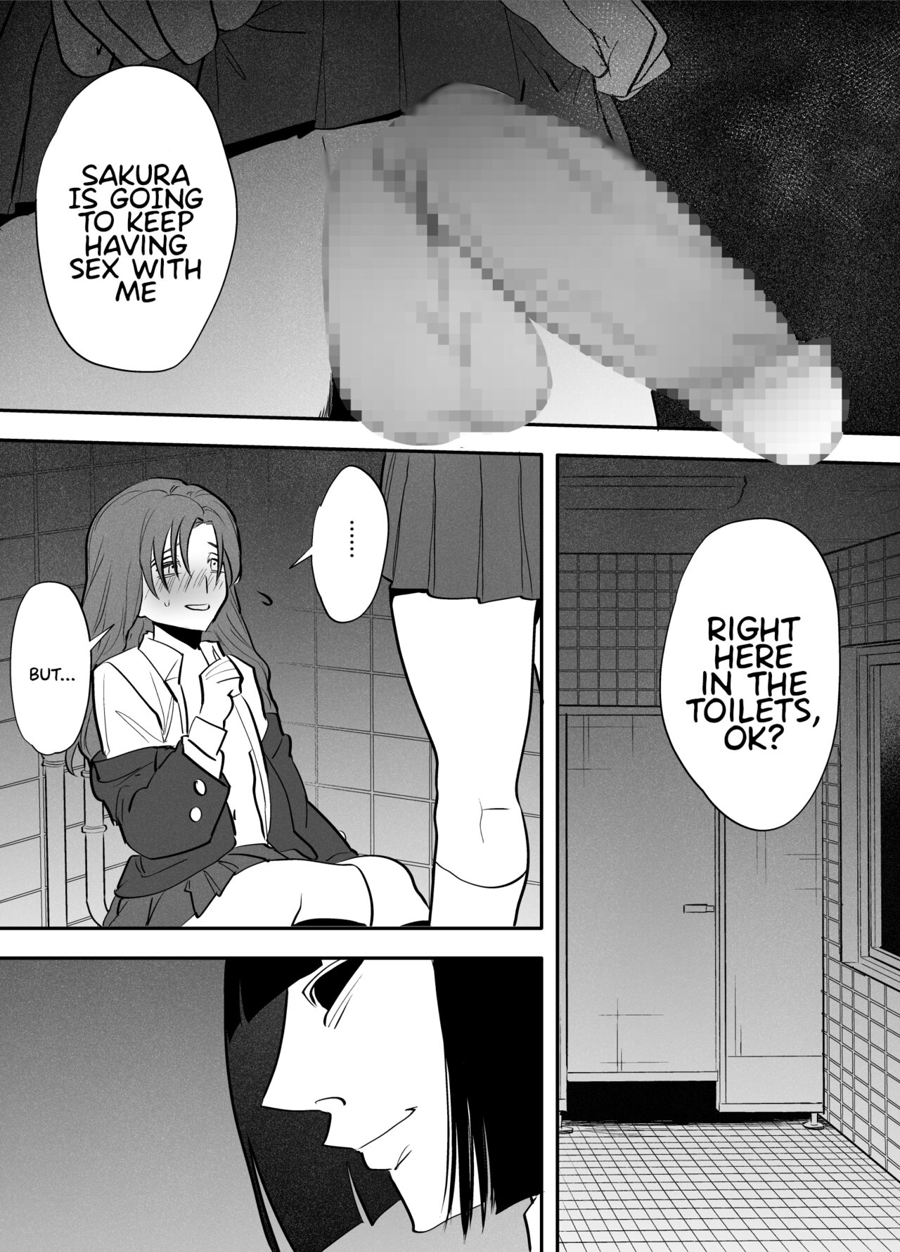 Me, The Toilet, and a Futanari Hanako-san page 17