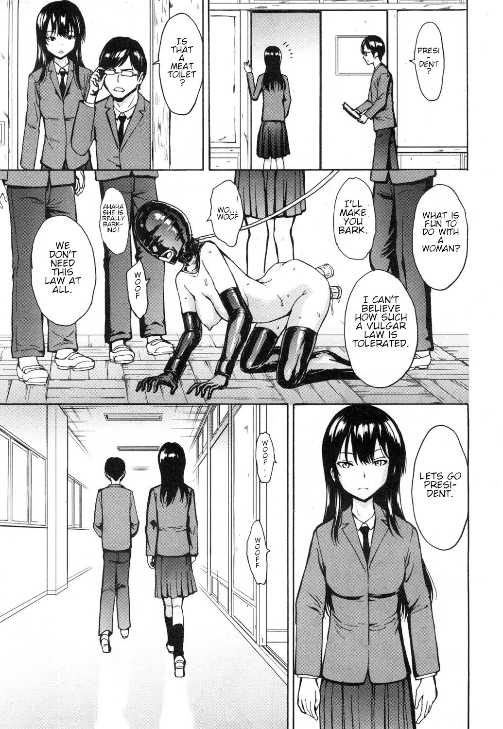 Meat toilet law establishment. Student council president Kanzaki Hitomi's case page 13
