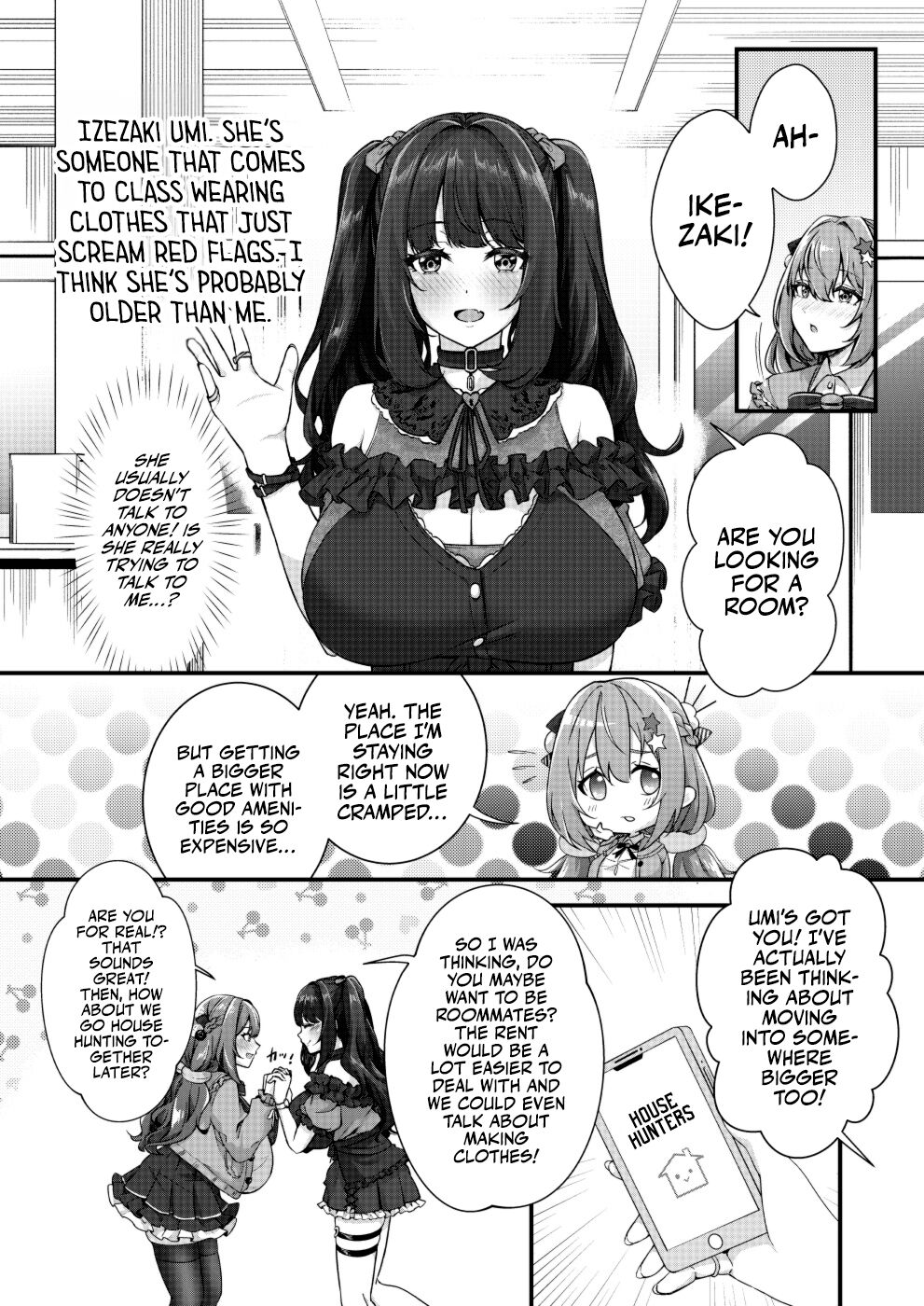 Mega Busty Breastmilk Constitution Me & Jirai-style Fashion Futanari Dickgirl's Cohabitation Life page 4