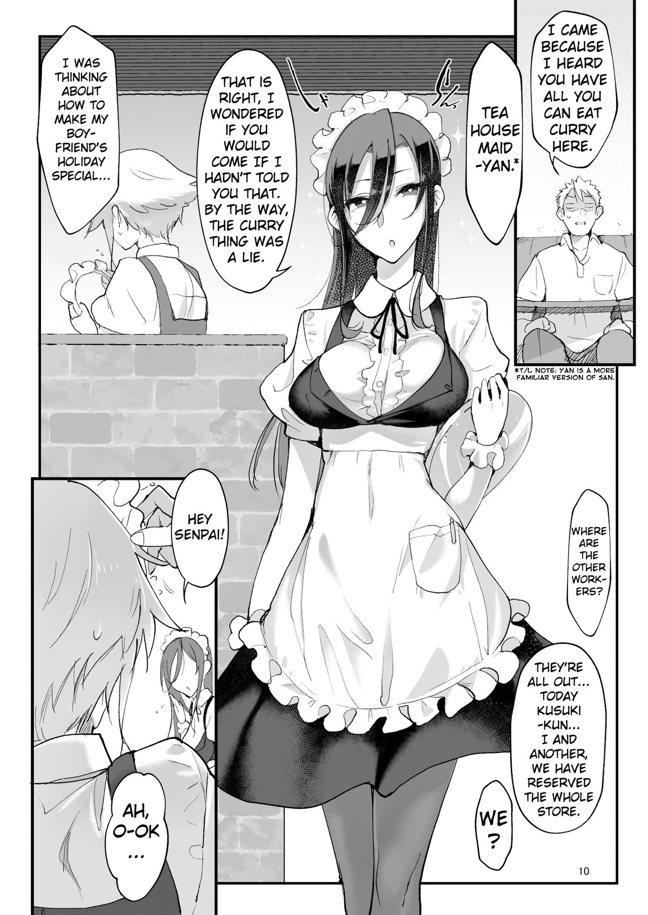 Mesu Dachi Four Itome no Deka Onna Senpai page 10