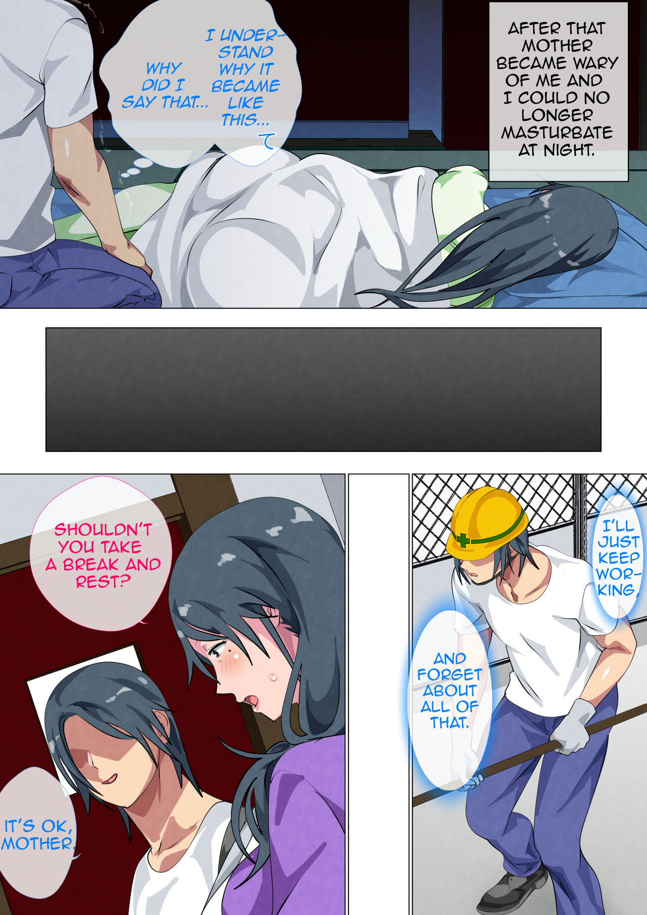 Miboujin no Haha ・Sayoko ~Yojouhan ni Sumu Oyako no Koubi Kiroku~| Widowed Mother Sayoko ~Record of a Copulation of a Mother and Son Living in a Small Room~ page 23