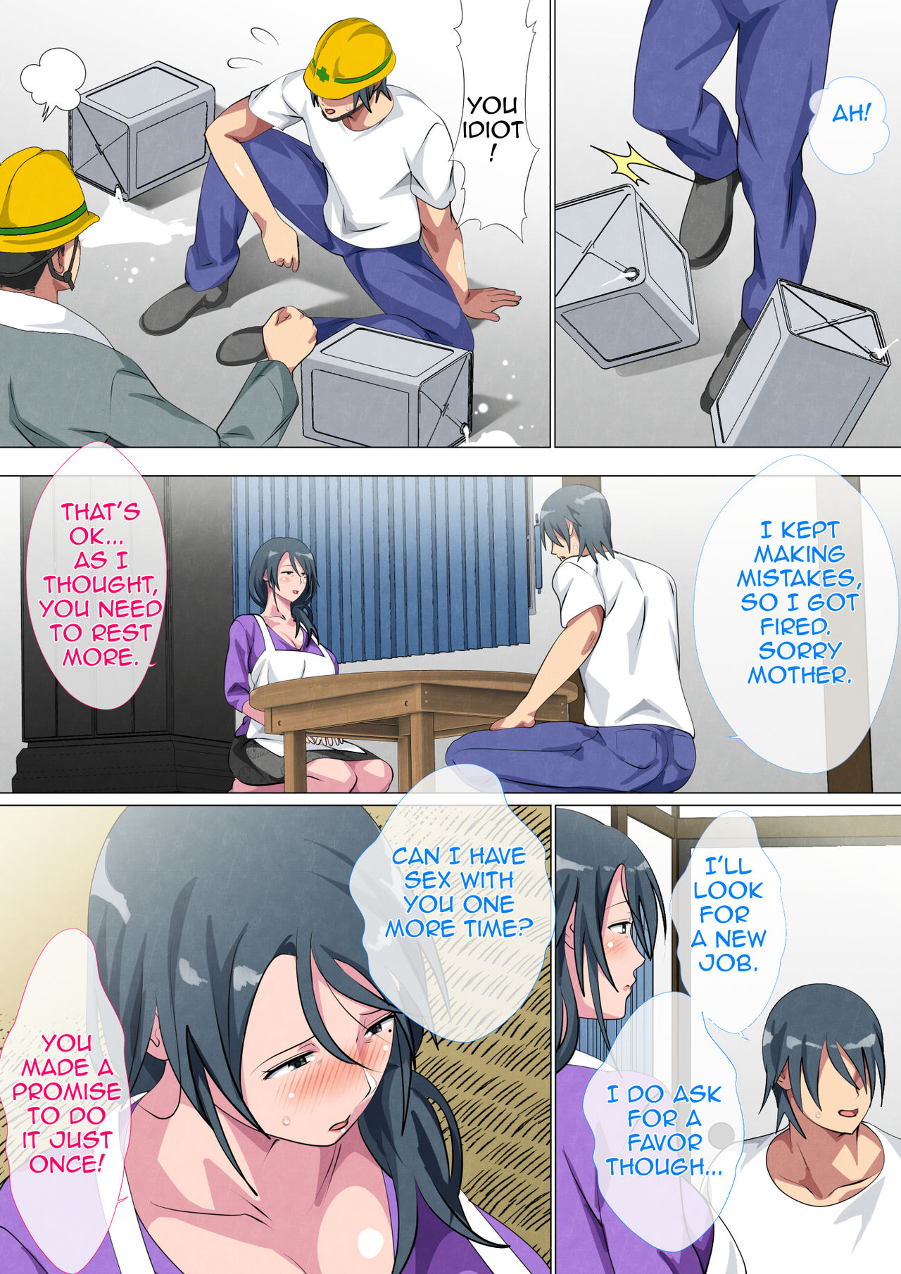 Miboujin no Haha ・Sayoko ~Yojouhan ni Sumu Oyako no Koubi Kiroku~| Widowed Mother Sayoko ~Record of a Copulation of a Mother and Son Living in a Small Room~ page 53