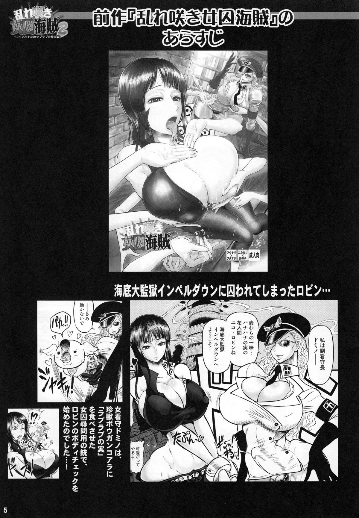 Midarezaki Joshuu Kaizoku 2 -Robin to Nami no Love Love Mitsu Shibori hen- page 4