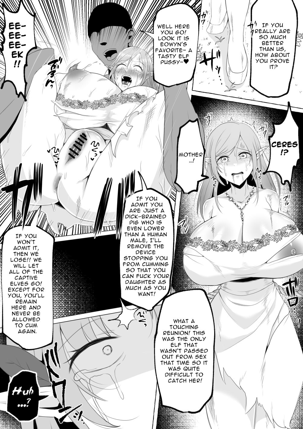 Mikudashiteta Otoko Ika no Gehin Chinpo Nou ni Natte Elf Bijo-tachi ni Nakadashi Shimakutta Ageku Shasei no Tame ni Buzama Sarashite Daiji na Kuni made Horoboshichau Hanashi page 34