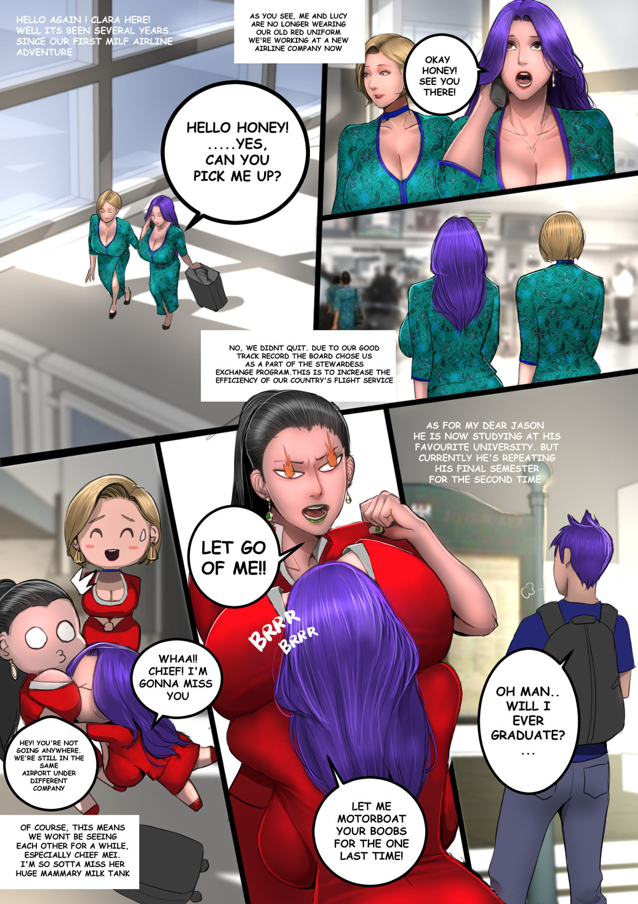 MILF AIRLINE: My Dear Mr. Pilot page 5