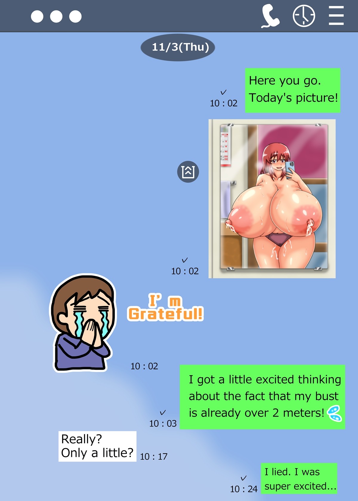 Minori no Chounyuu-ka Kiroku ~Ore no Tame ni Oppai Ookiku shite kureru Kanojo~ page 23