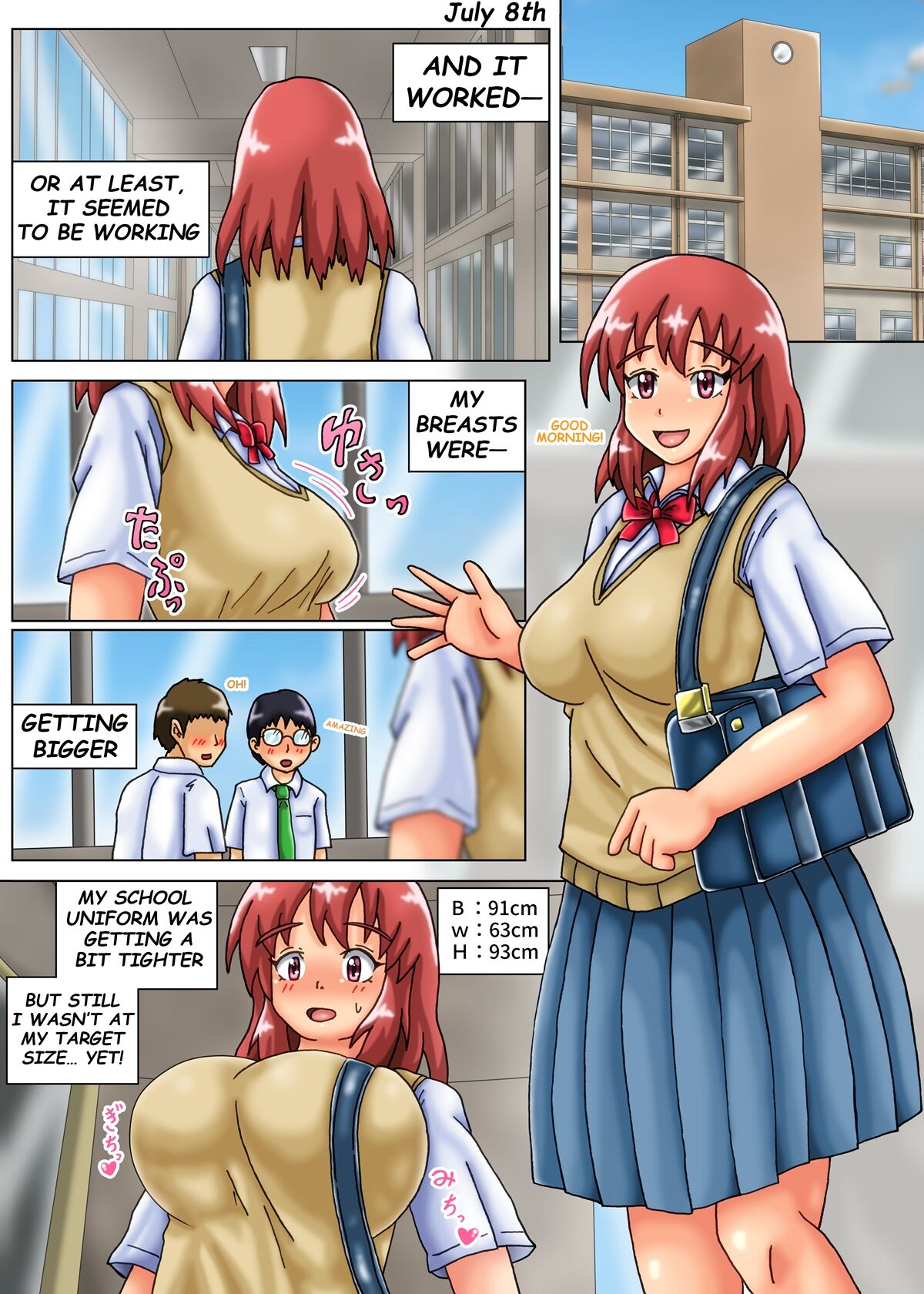 Minori no Chounyuu-ka Kiroku ~Ore no Tame ni Oppai Ookiku shite kureru Kanojo~ page 8