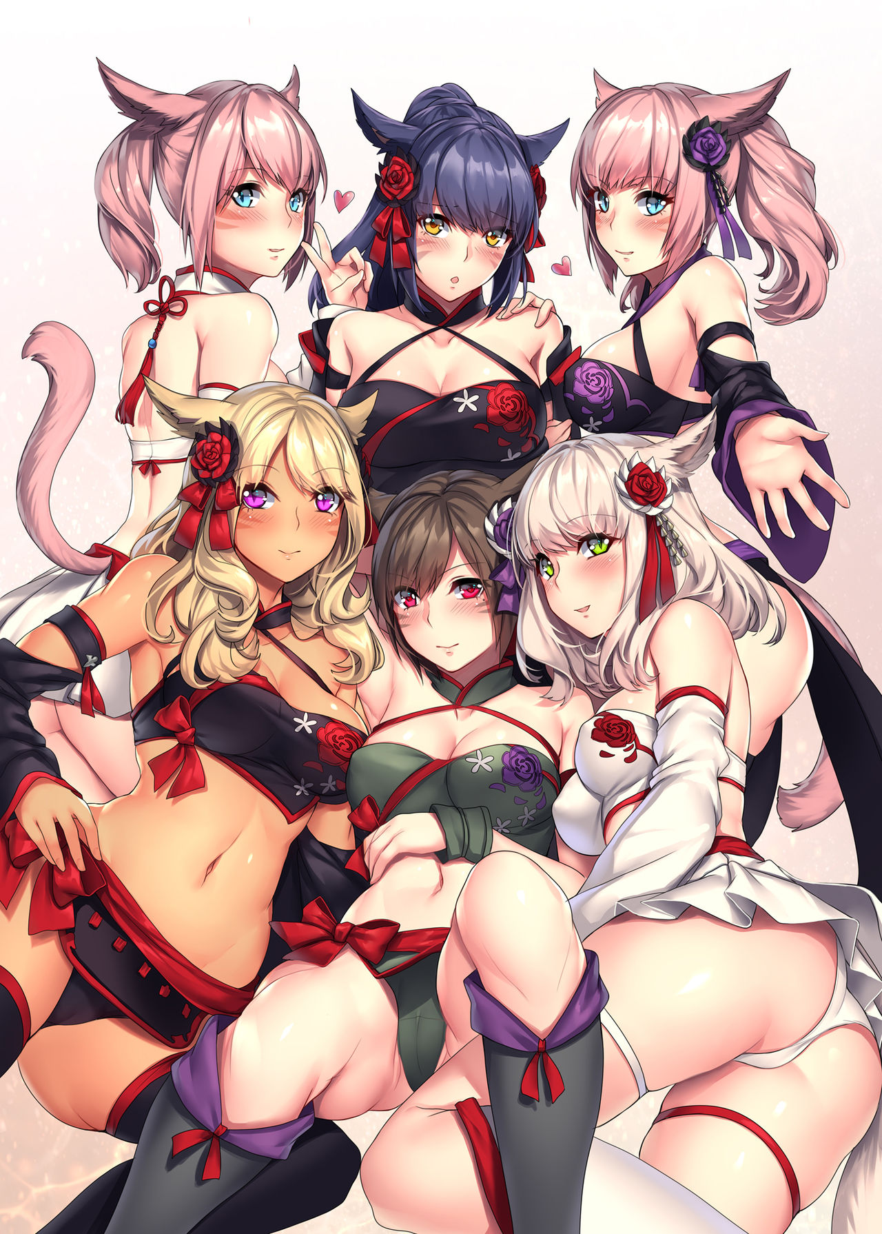 Miqo'te x Harem!! Ore igai no FC men ga zenin Mesu'te na ken page 3