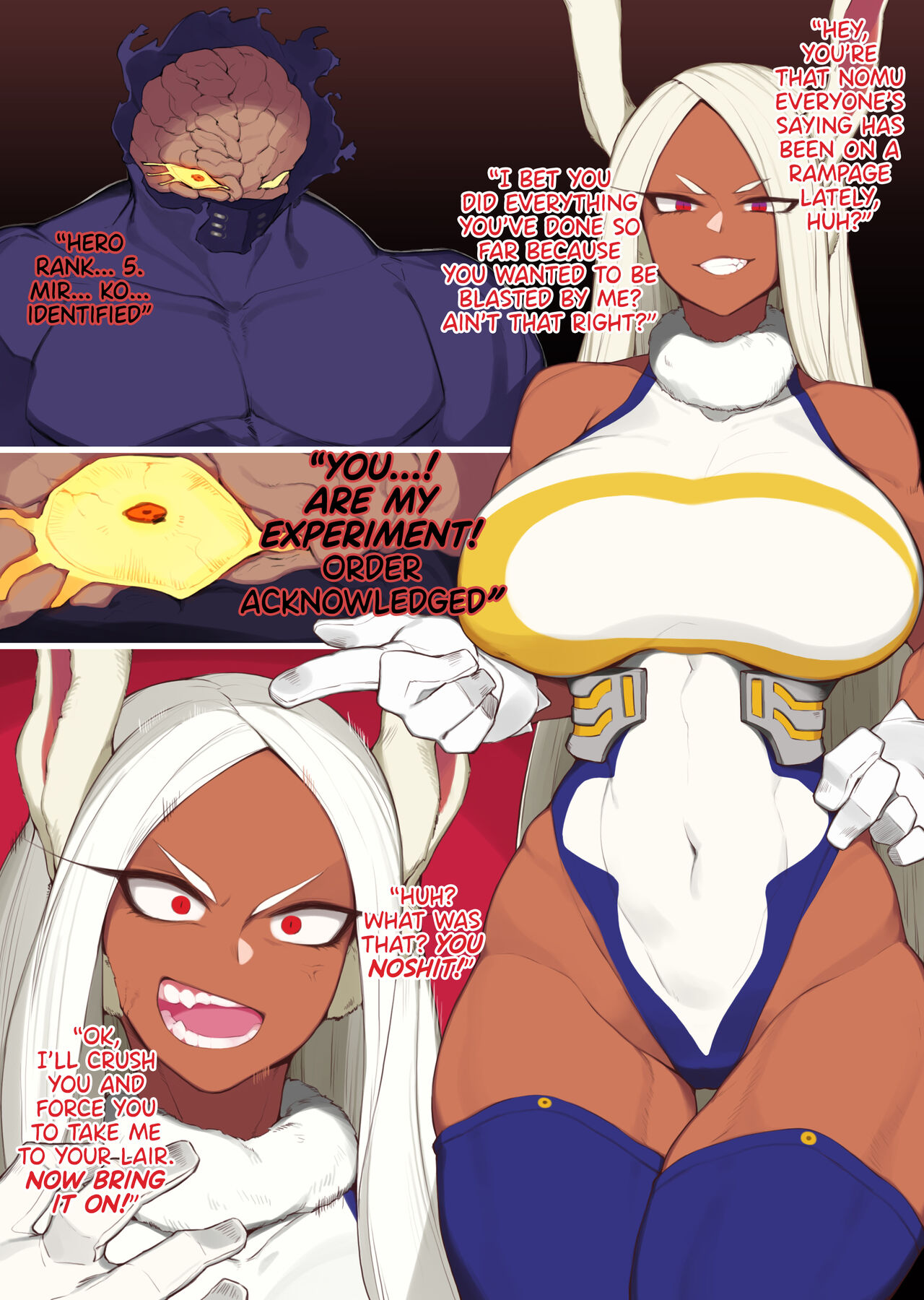 Mirko Loses to a Nomu and Gets Penetrated by a Gigantic Dick page 2