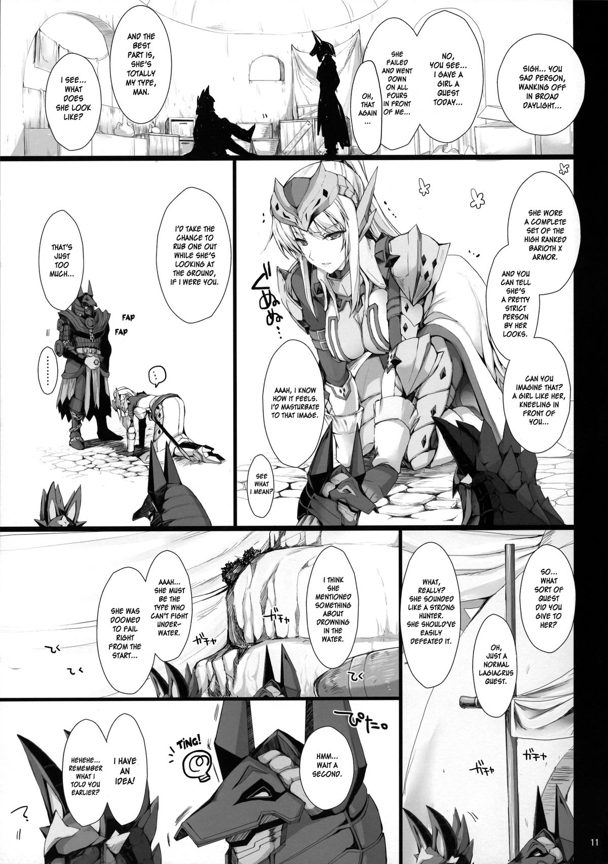 Monhan no Erohon 12 page 11