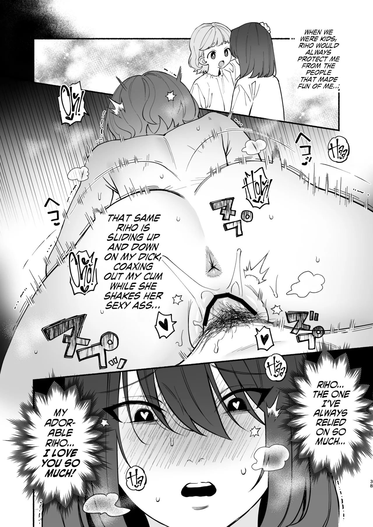 Monopolizing My Childhood Friend And Having Loving Sex page 37