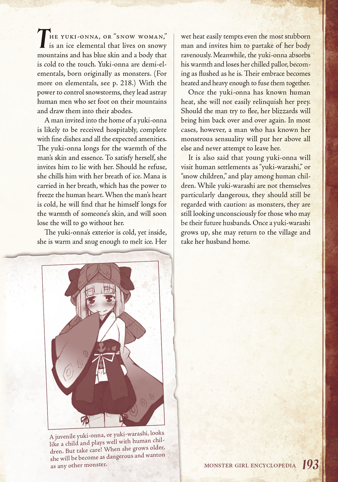 Monster Girl Encyclopedia Vol. 1 page 194