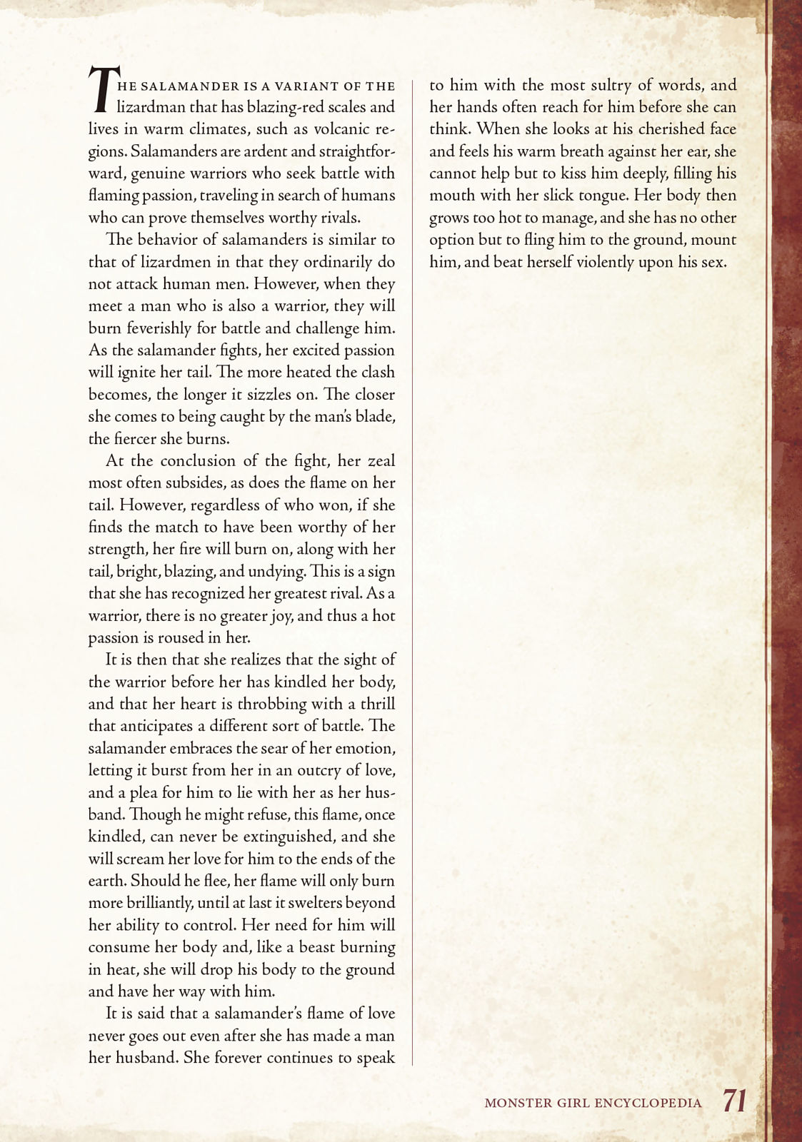 Monster Girl Encyclopedia Vol. 1 page 72