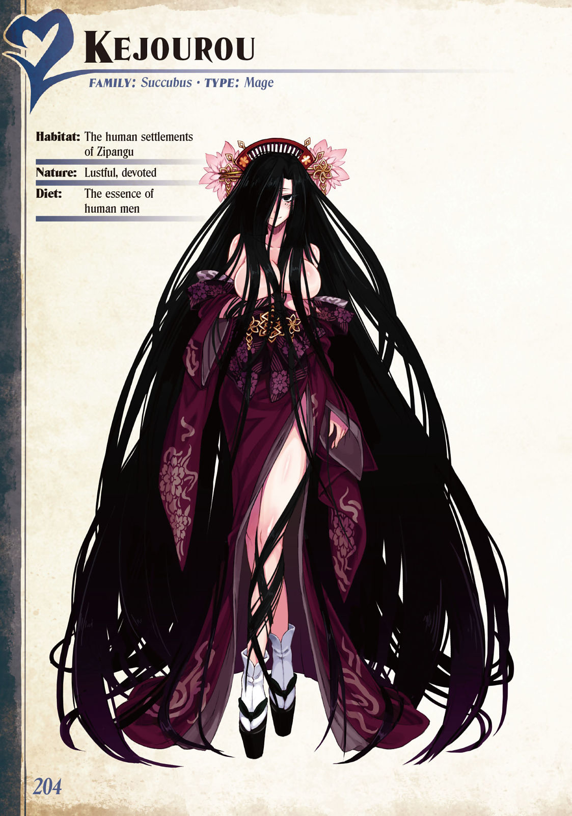 Monster Girl Encyclopedia Vol. 2 page 205
