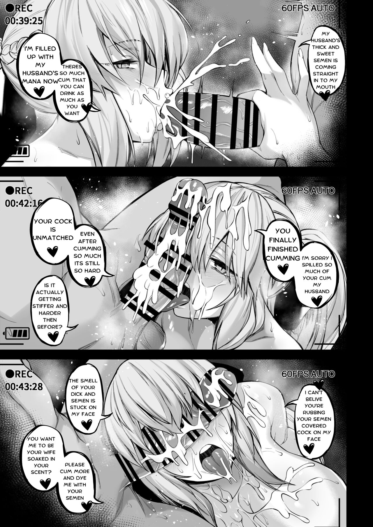 Morgan and Her Sister's (Artoria Alter) Semen Squeezing Diary page 17