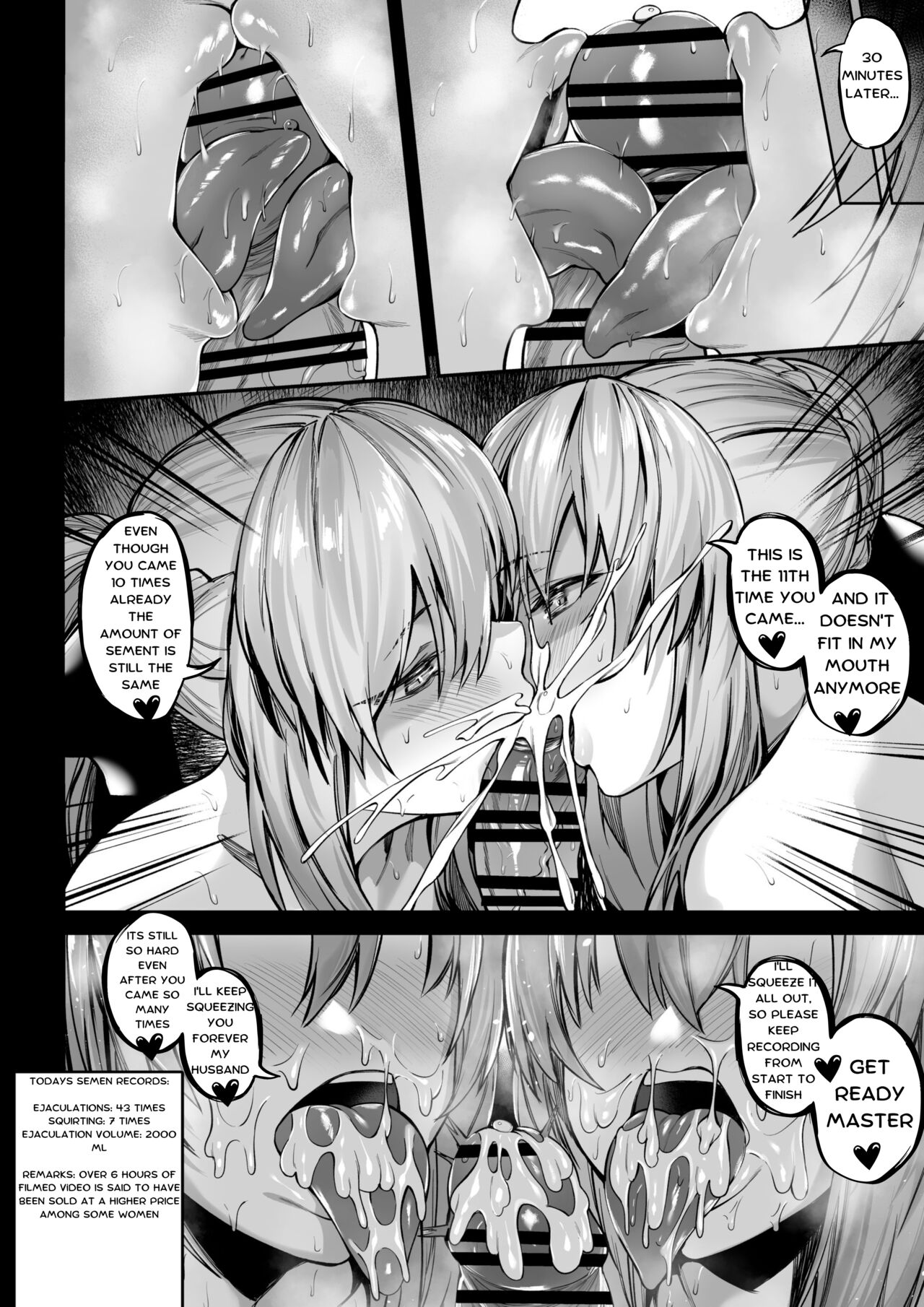 Morgan and Her Sister's (Artoria Alter) Semen Squeezing Diary page 18