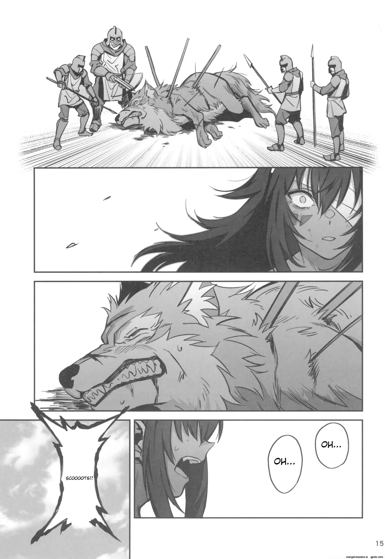 Mori o Mamoru Ookami Shoujo ga Inkou Shisai ni NTRreta Hanashi page 15