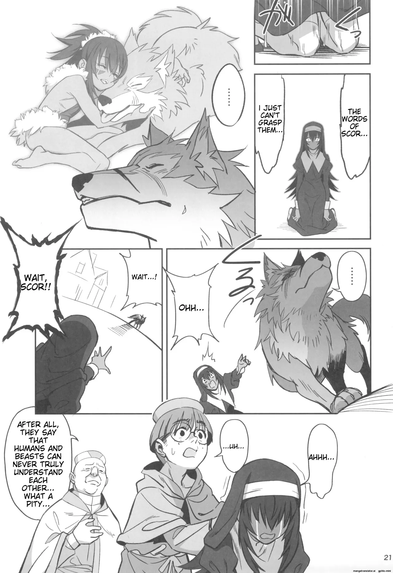 Mori o Mamoru Ookami Shoujo ga Inkou Shisai ni NTRreta Hanashi page 21