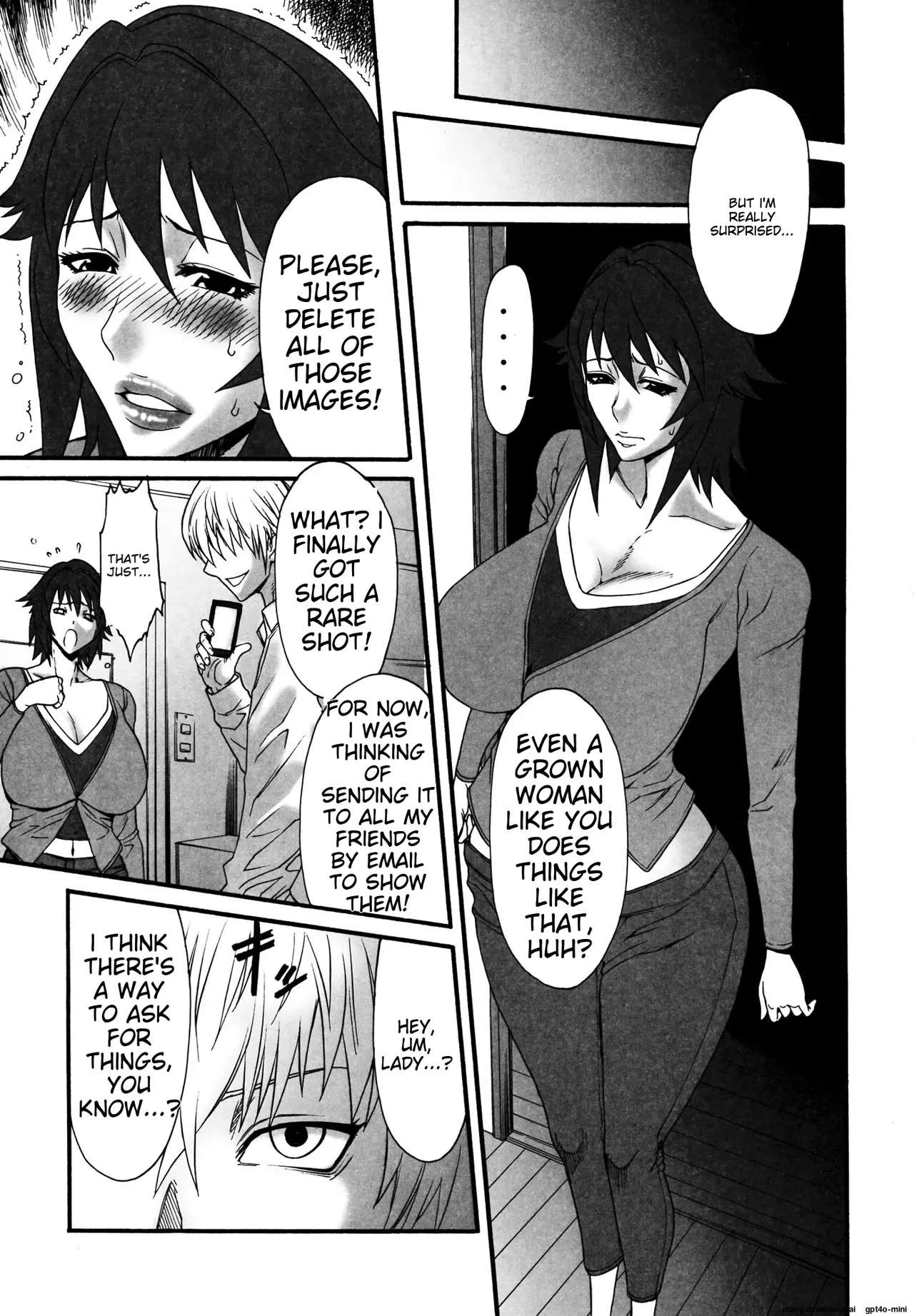 Mother and daughter bowl Extra large breasts and breast milk comic anthology page 23