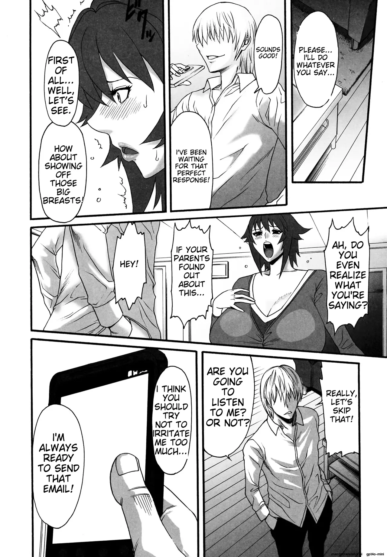 Mother and daughter bowl Extra large breasts and breast milk comic anthology page 24