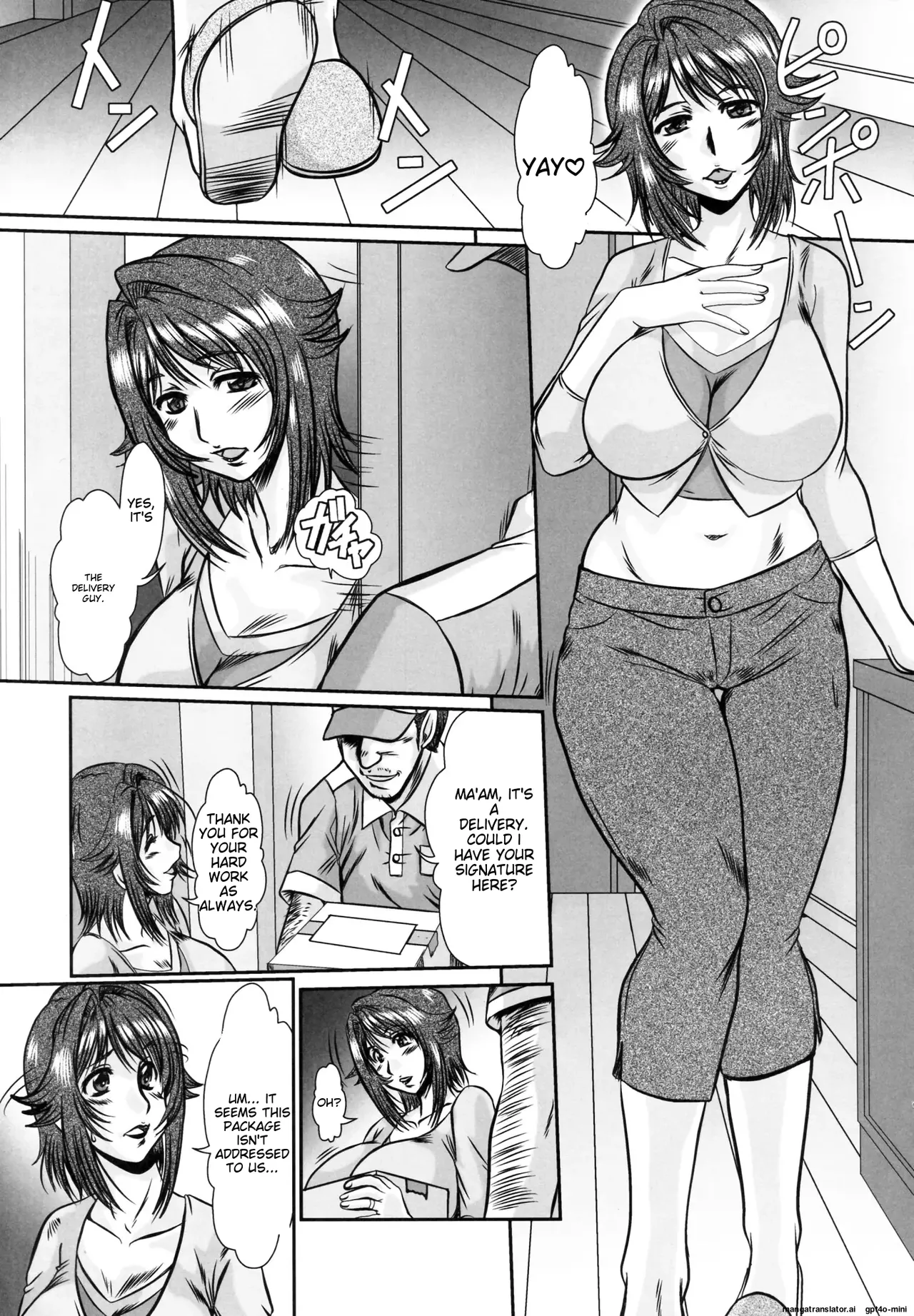 Mother and daughter bowl Extra large breasts and breast milk comic anthology page 41