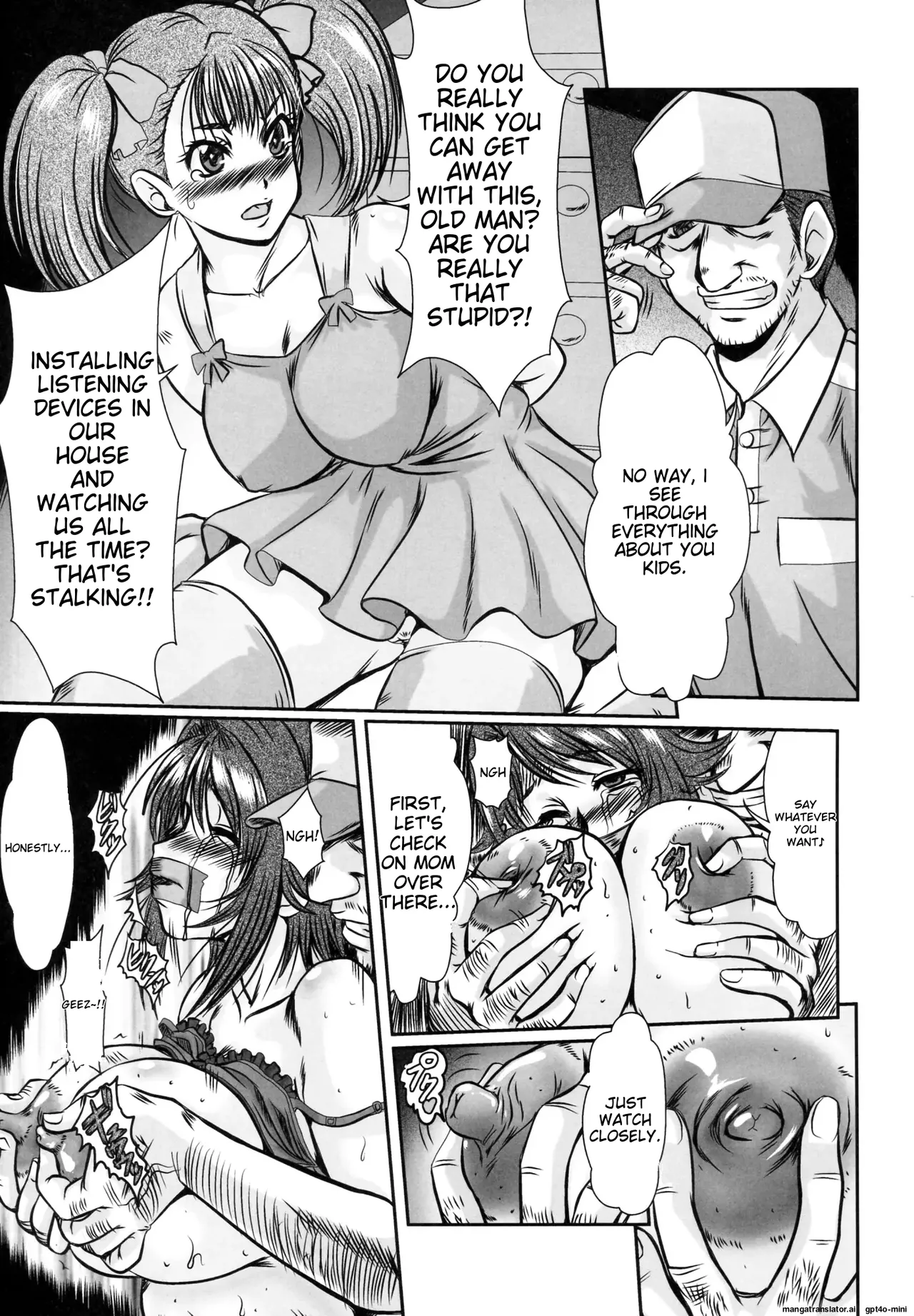 Mother and daughter bowl Extra large breasts and breast milk comic anthology page 45