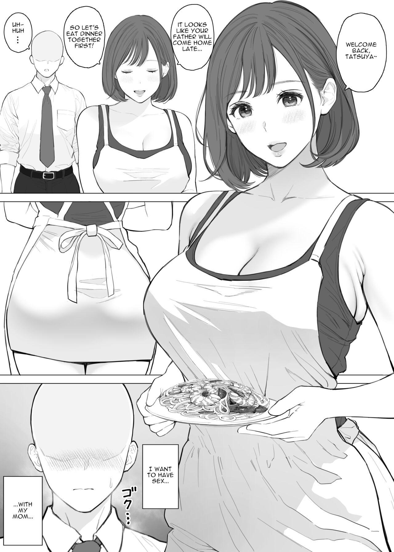 Mother and Son Creampie Incest with his Beloved Mom page 2