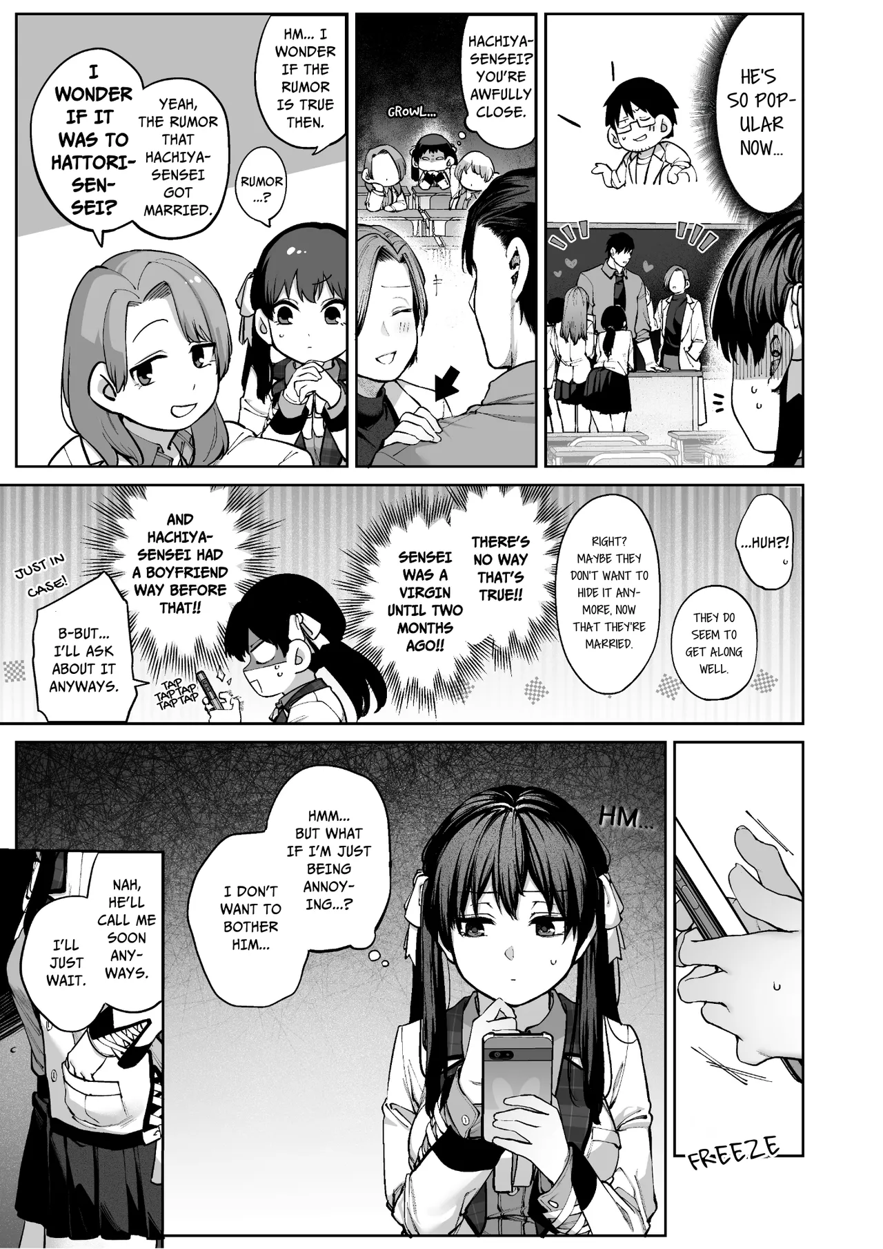Mr. Hattori Doesn't Need A Girlfriend! ~he said love was a hassle, but his love is just too heavy~ page 54