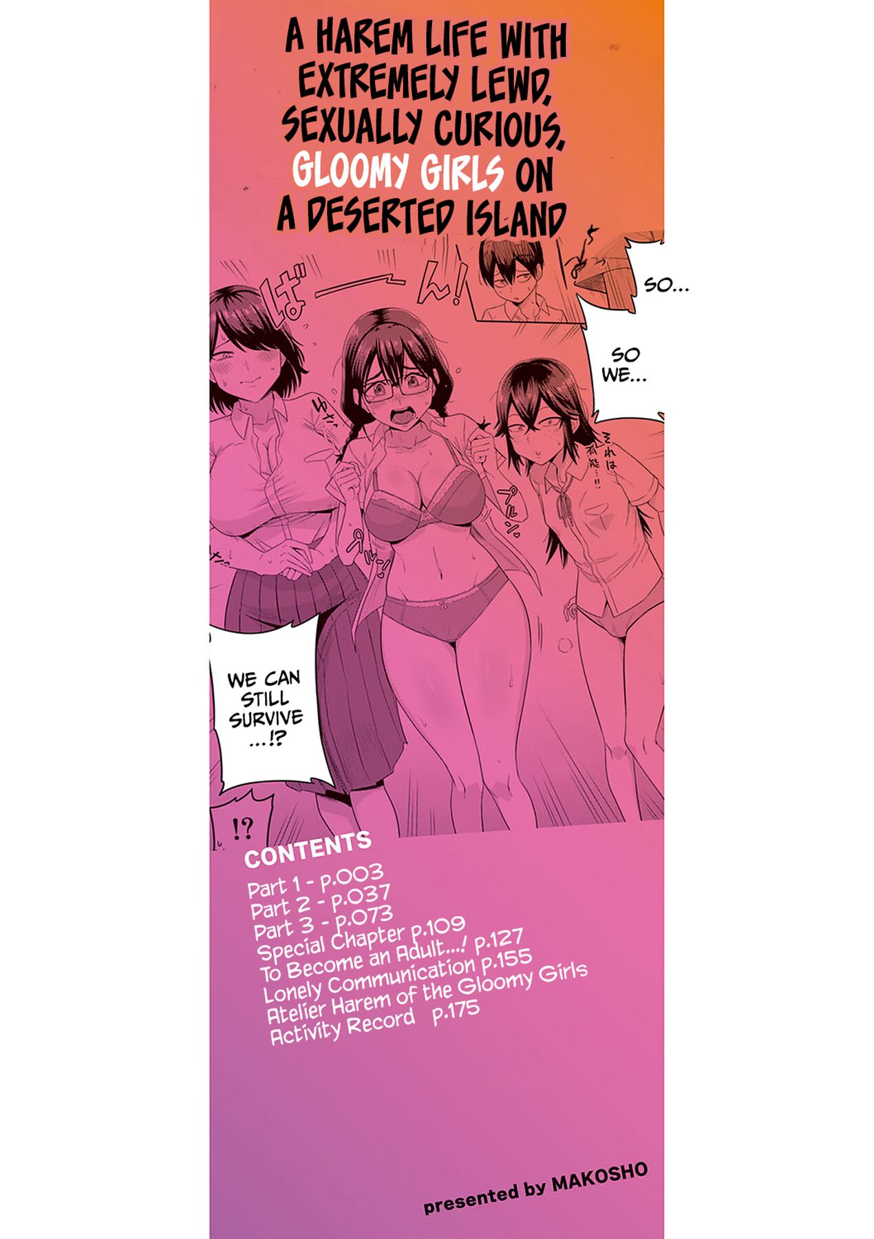 Mujintou de, SEX ni Kyoumi Shinshin na Dosukebe Inkya Joshi-tachi to Harem Life page 3