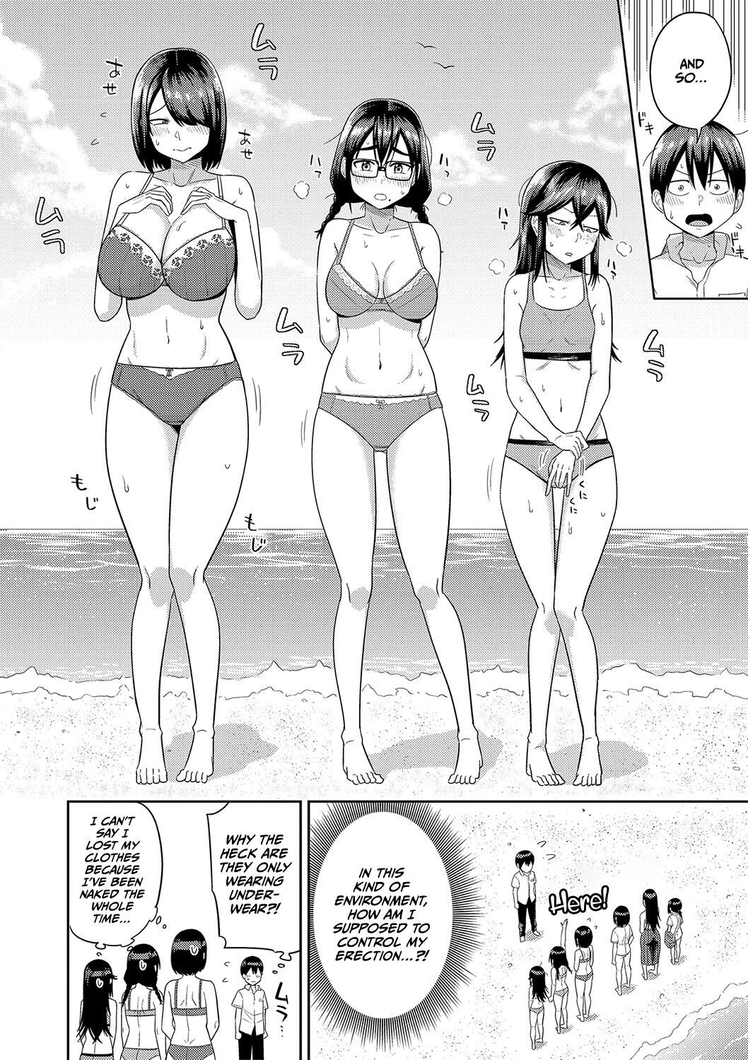 Mujintou de, SEX ni Kyoumi Shinshin na Dosukebe Inkya Joshi-tachi to Harem Life page 47