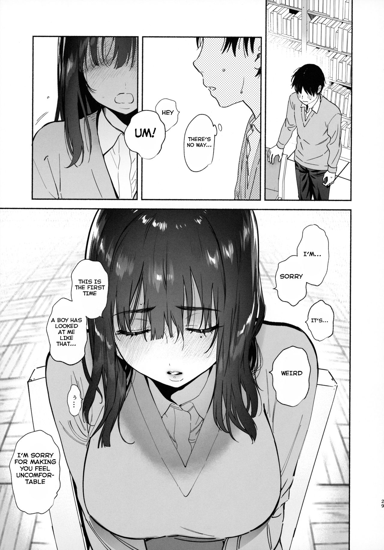 Mukuchi na Tosho Iin to Sex Zuke. page 28