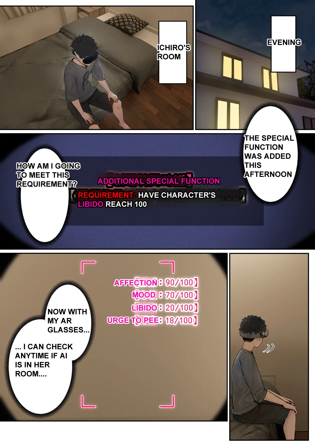 My AR glasses can see various stats about my foster sister？! page 28