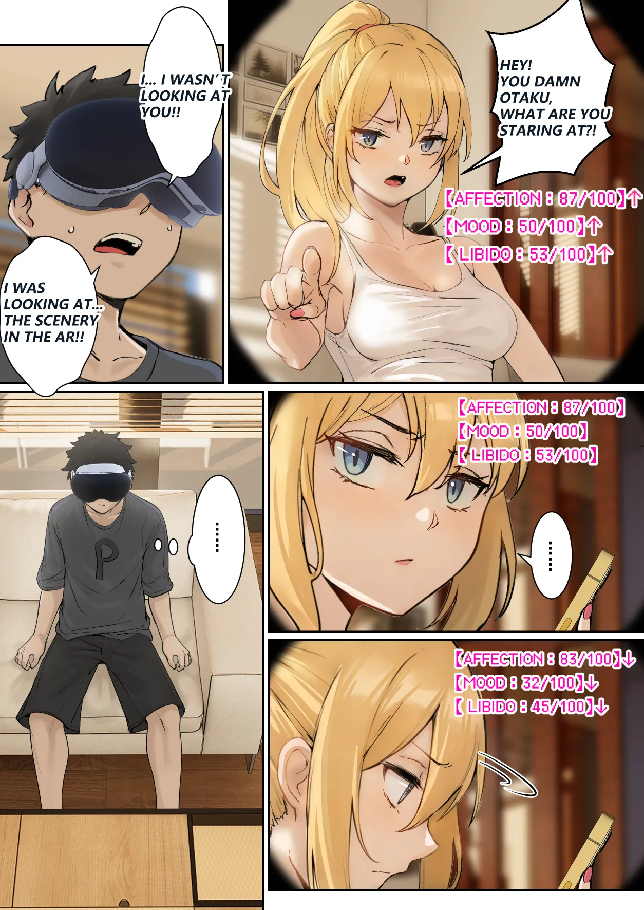 My AR glasses can see various stats about my foster sister?! page 8