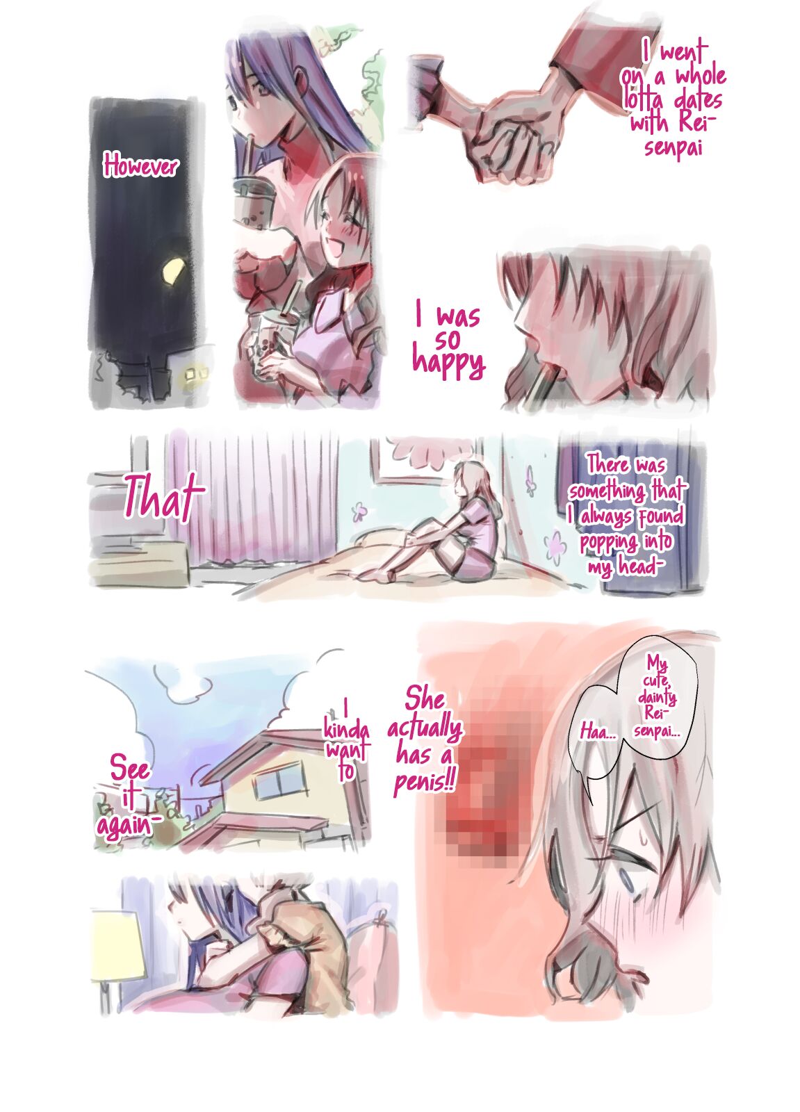 My Beloved Senpai is a Futanari!? I'm So Happy! page 5