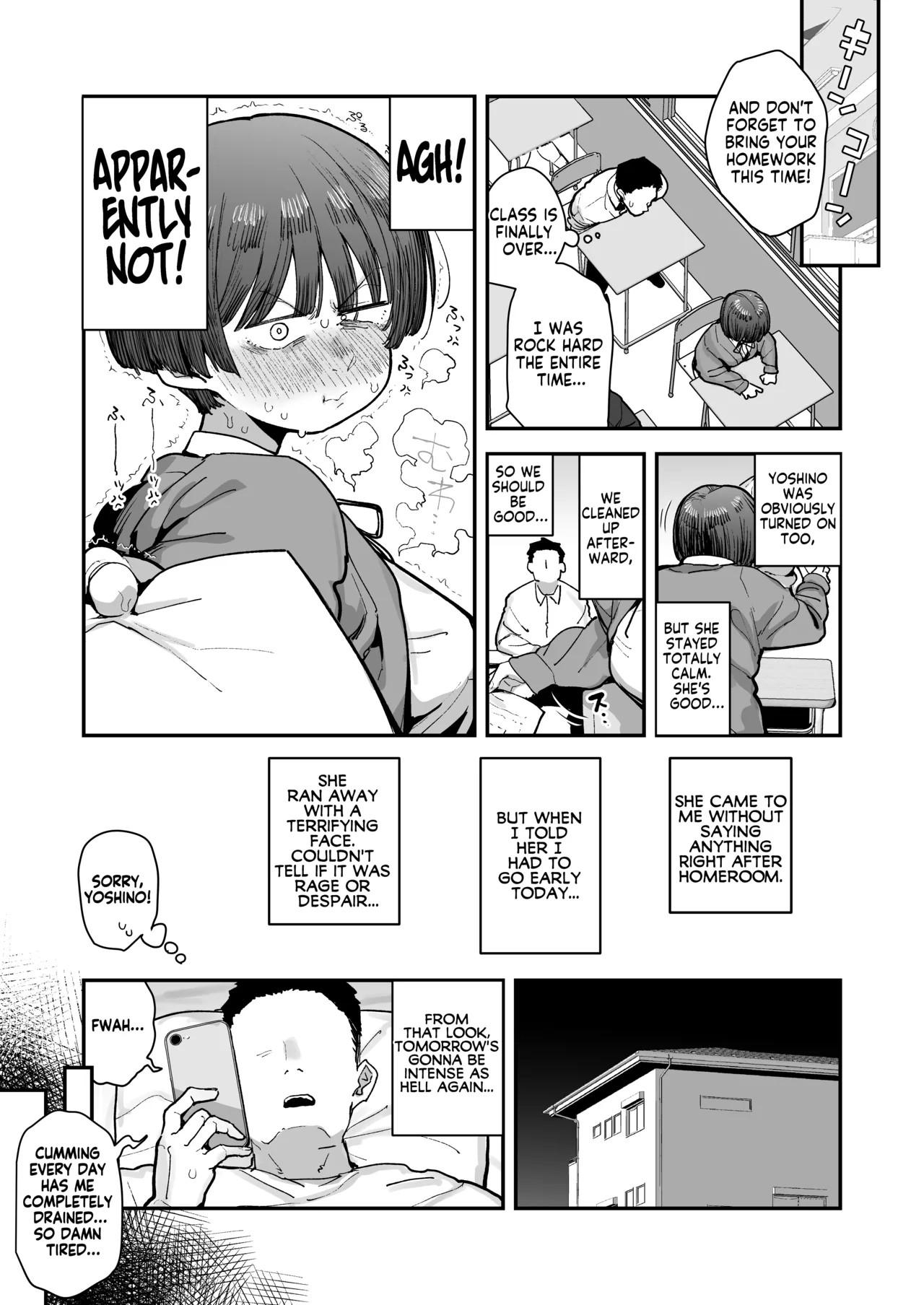 My best friend was into the "cock-sniffing doujin" that I love! And now we're pervy sex friends! Part 1 page 108