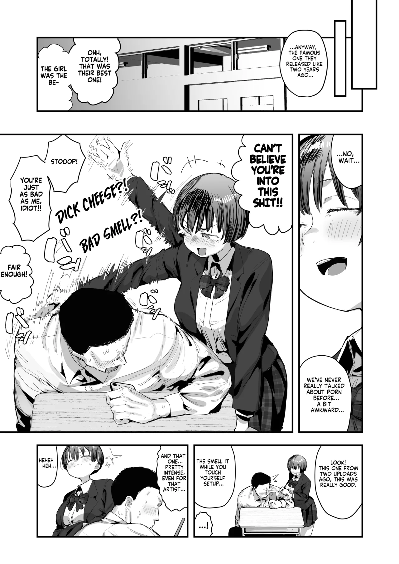 My best friend was into the "cock-sniffing doujin" that I love! And now we're pervy sex friends! Part 1 page 6