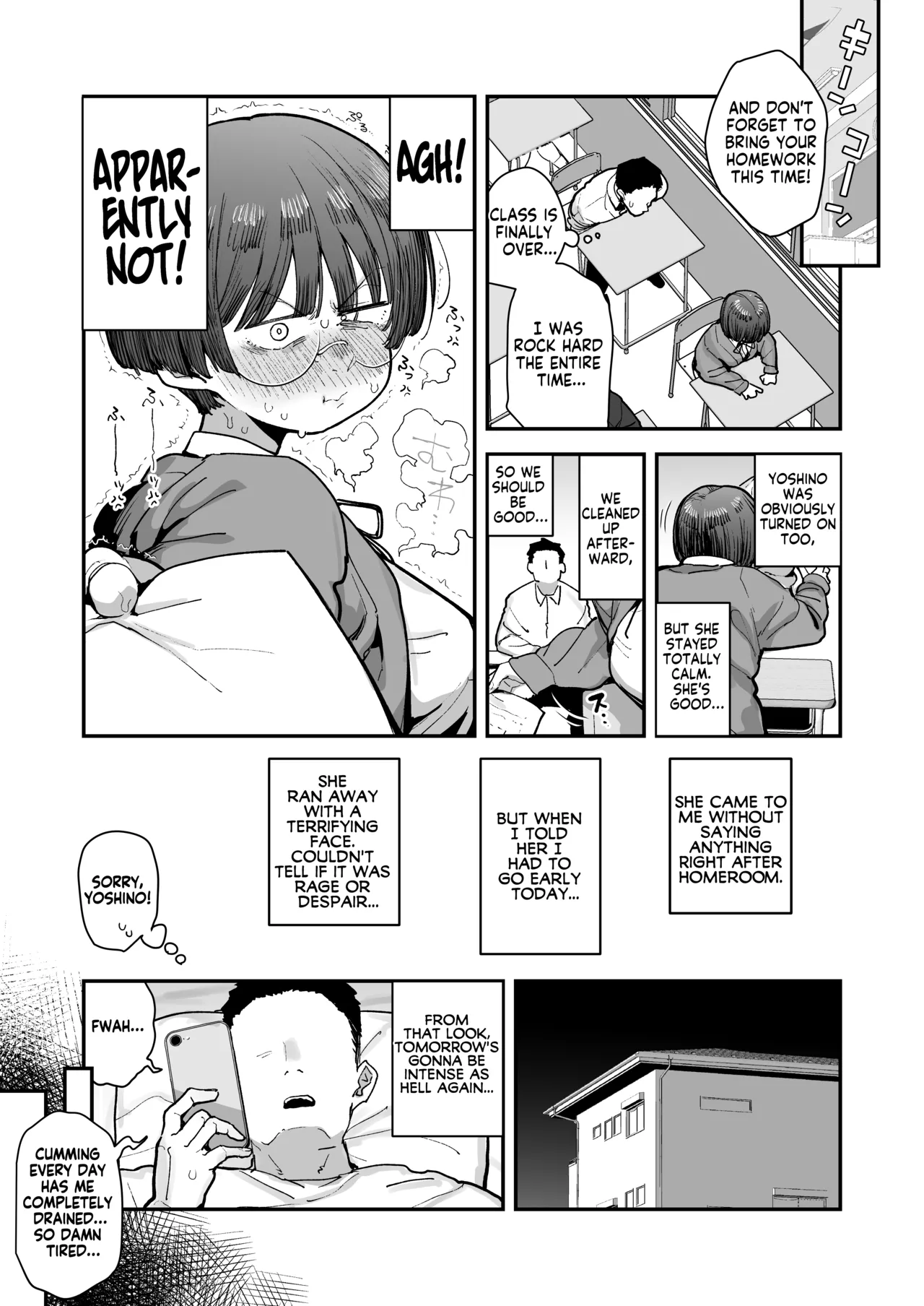 My best friend was into the "cock-sniffing doujin" that I love! And now we're pervy sex friends! Part 1 page 108