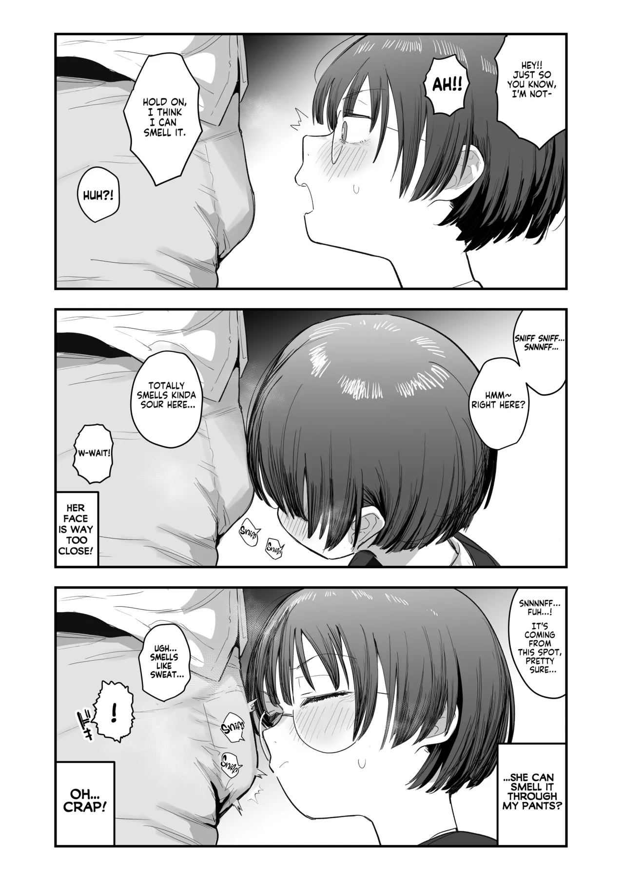 My best friend was into the "cock-sniffing doujin" that I love! And now we're pervy sex friends! Part 1 page 11