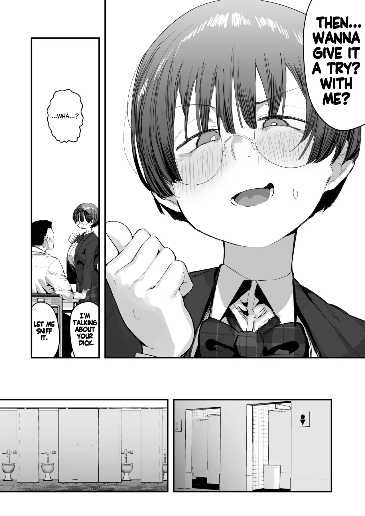 My best friend was into the "cock-sniffing doujin" that I love! And now we're pervy sex friends! Part 1 page 8