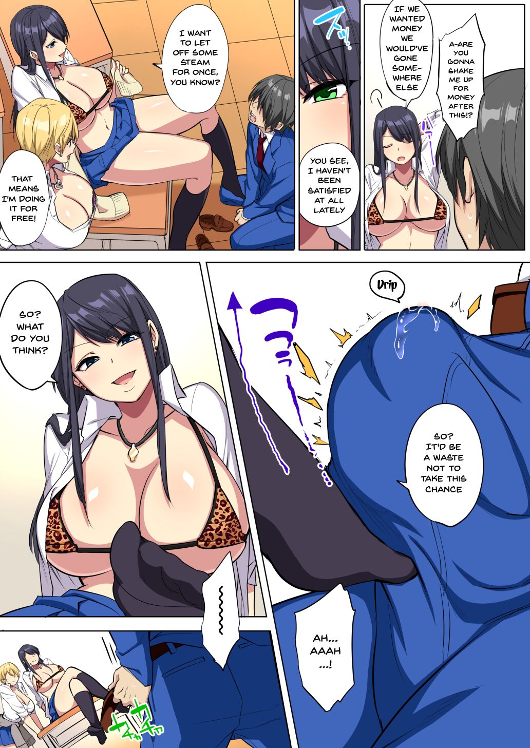 My Big Cock Is Getting Squeezed By Huge Breasted Bitch Gals!! page 10