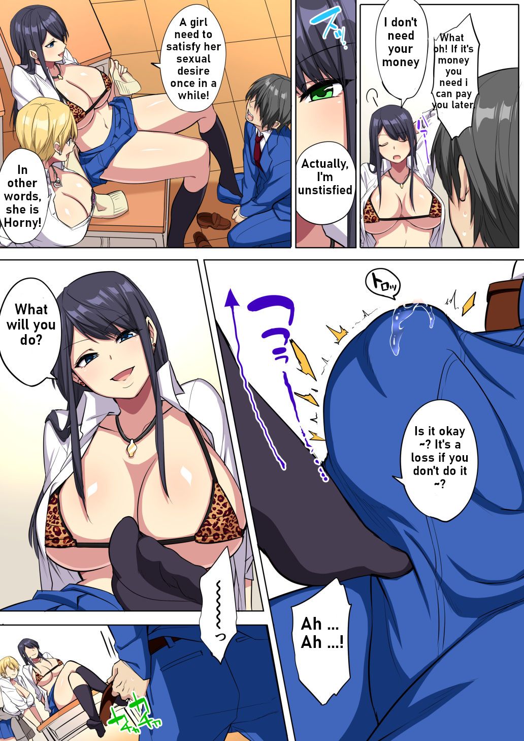 My big ● is squeezed by huge breast bitch gals!! page 11