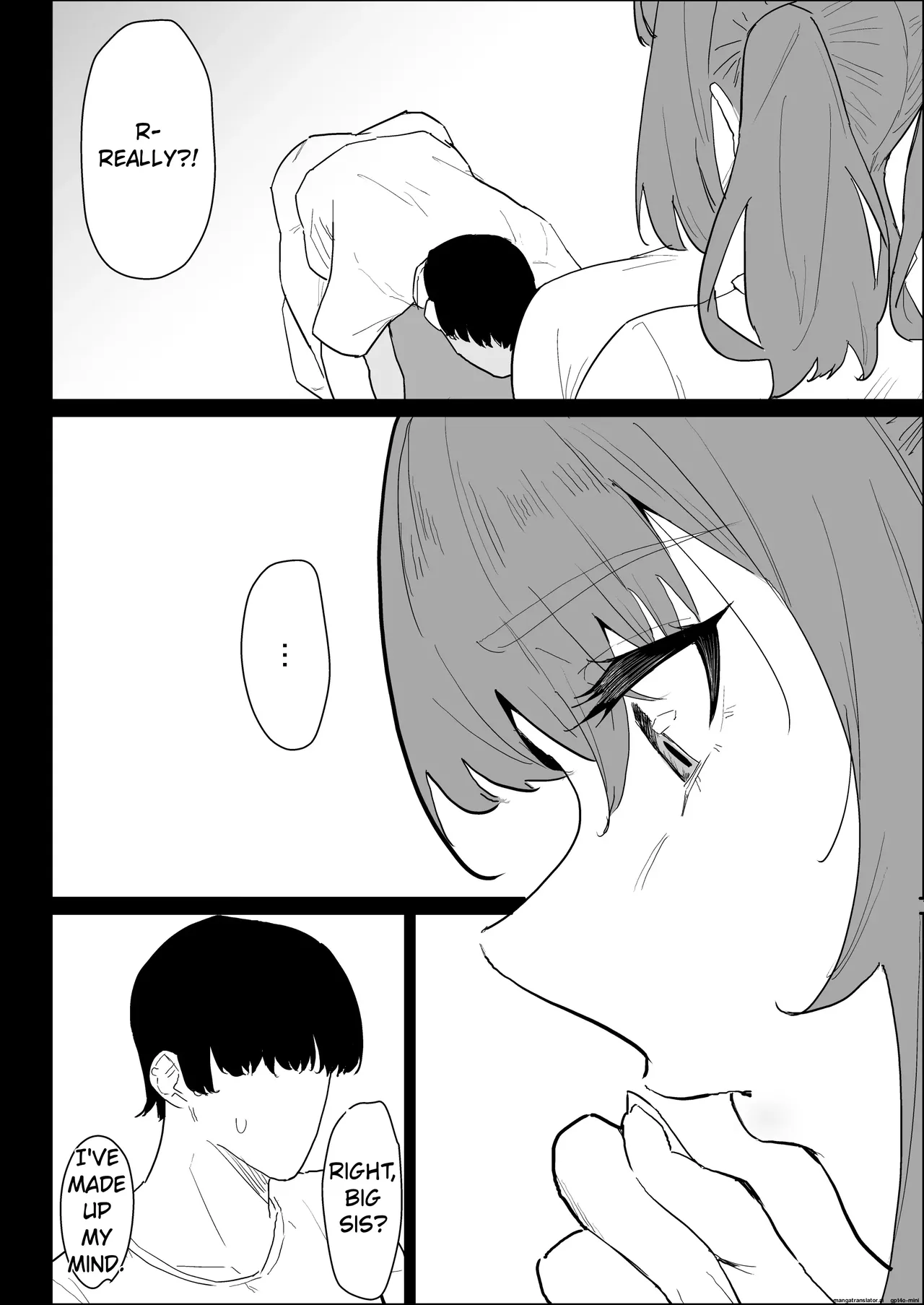 My busty older sister, who has a boyfriend, reluctantly helps me out. page 26