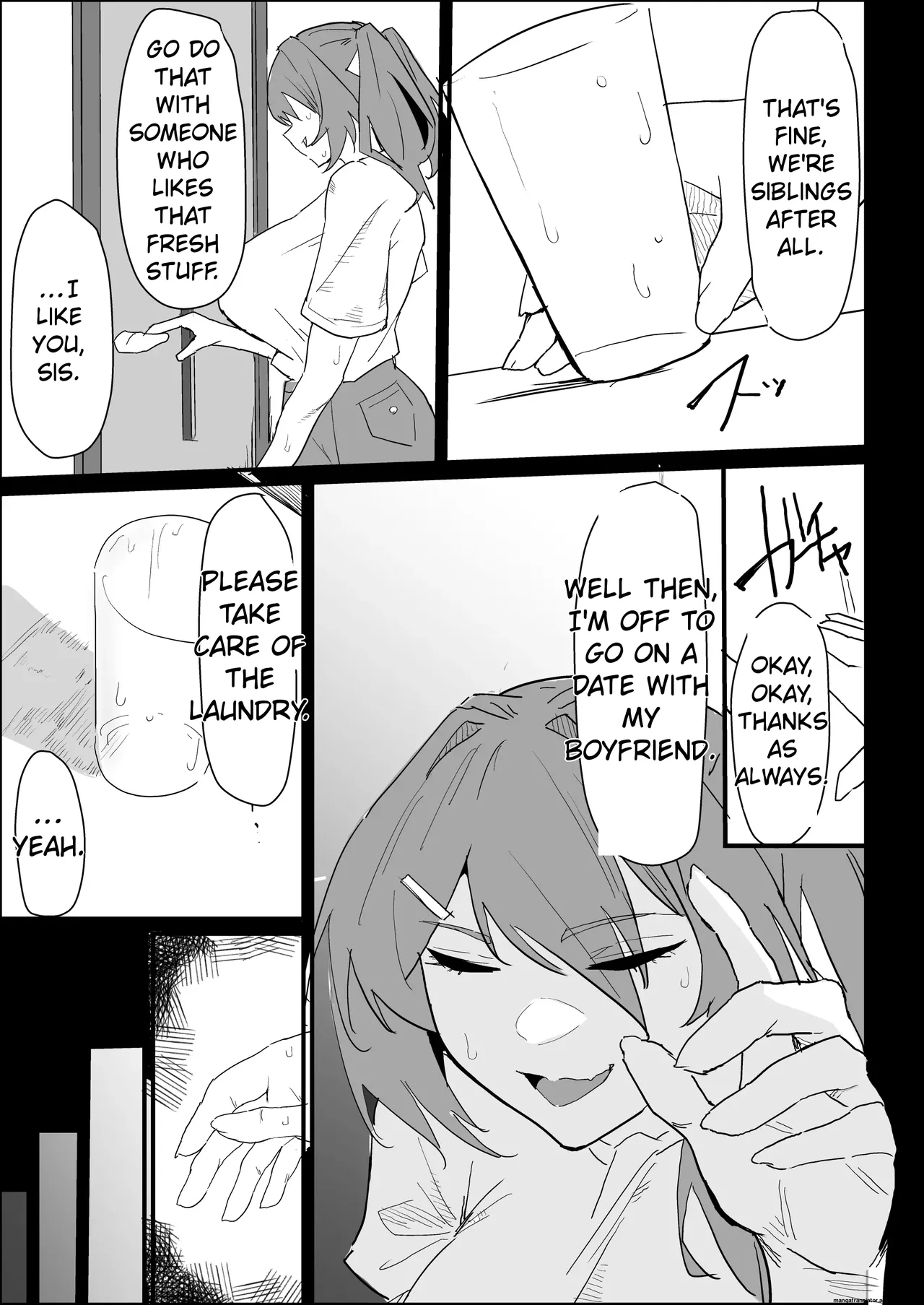 My busty older sister, who has a boyfriend, reluctantly helps me out. page 5
