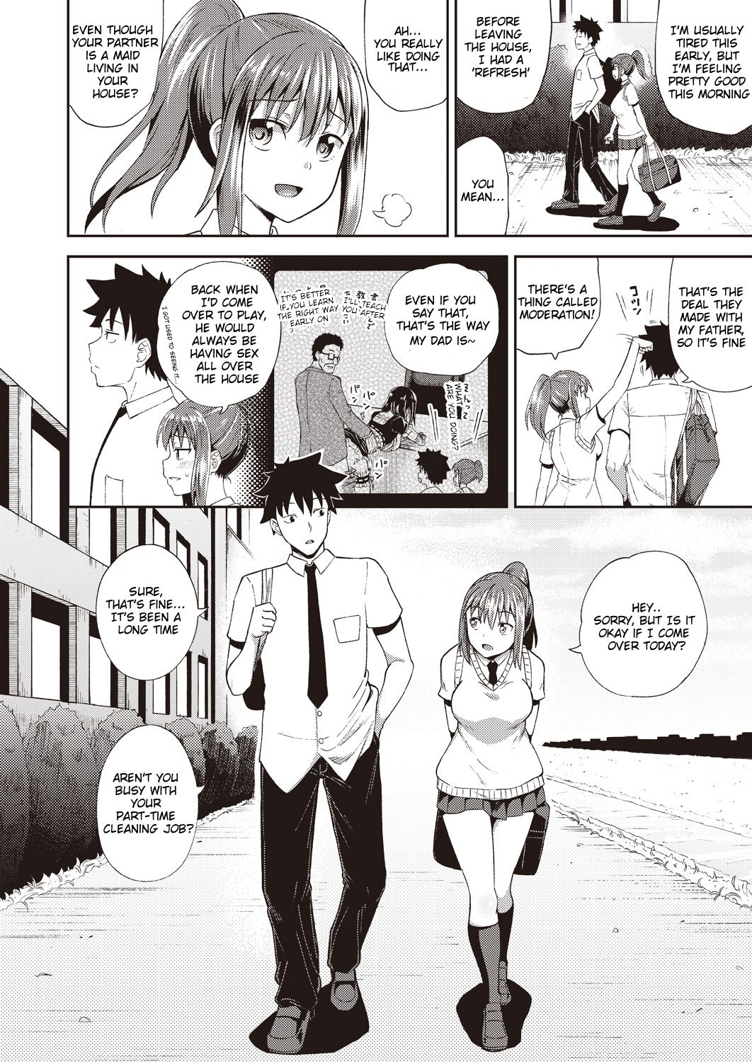 My Childhood Friend is my Personal Mouth Maid Chapter 1 page 2