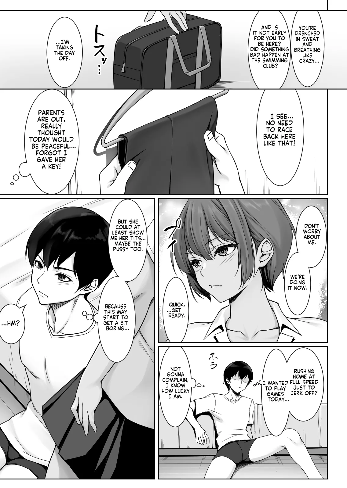 My Childhood Friend Loves It When We Jerk Off Together! But What Will Happen If We Keep Going!? page 16