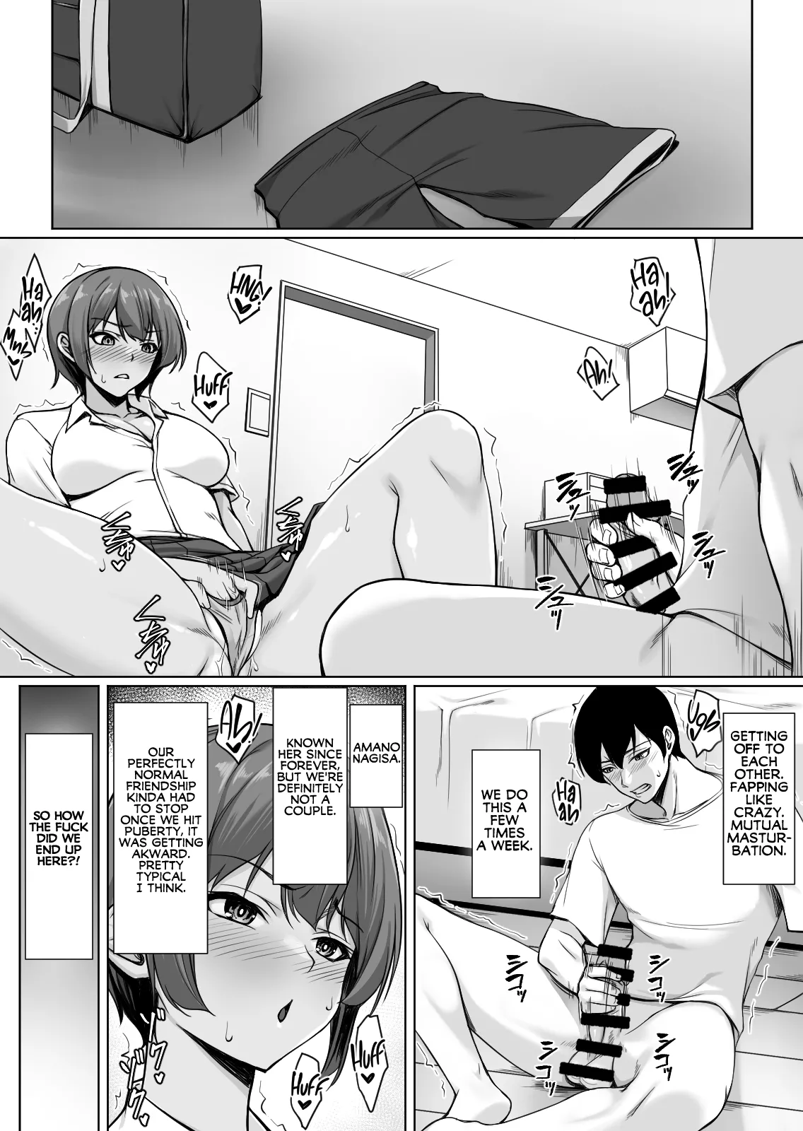 My Childhood Friend Loves It When We Jerk Off Together! But What Will Happen If We Keep Going!? page 6
