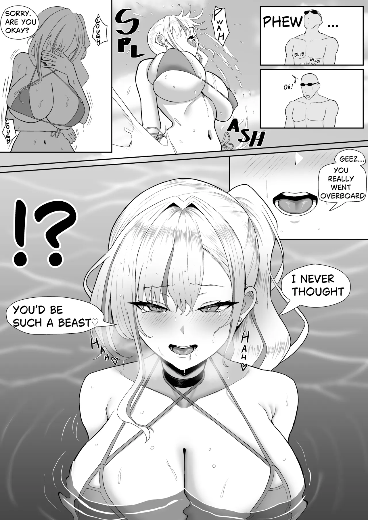 My Childhood Friend Turned into a Gal - A Near-Limit Asphyxiation Underwater Sex! page 14