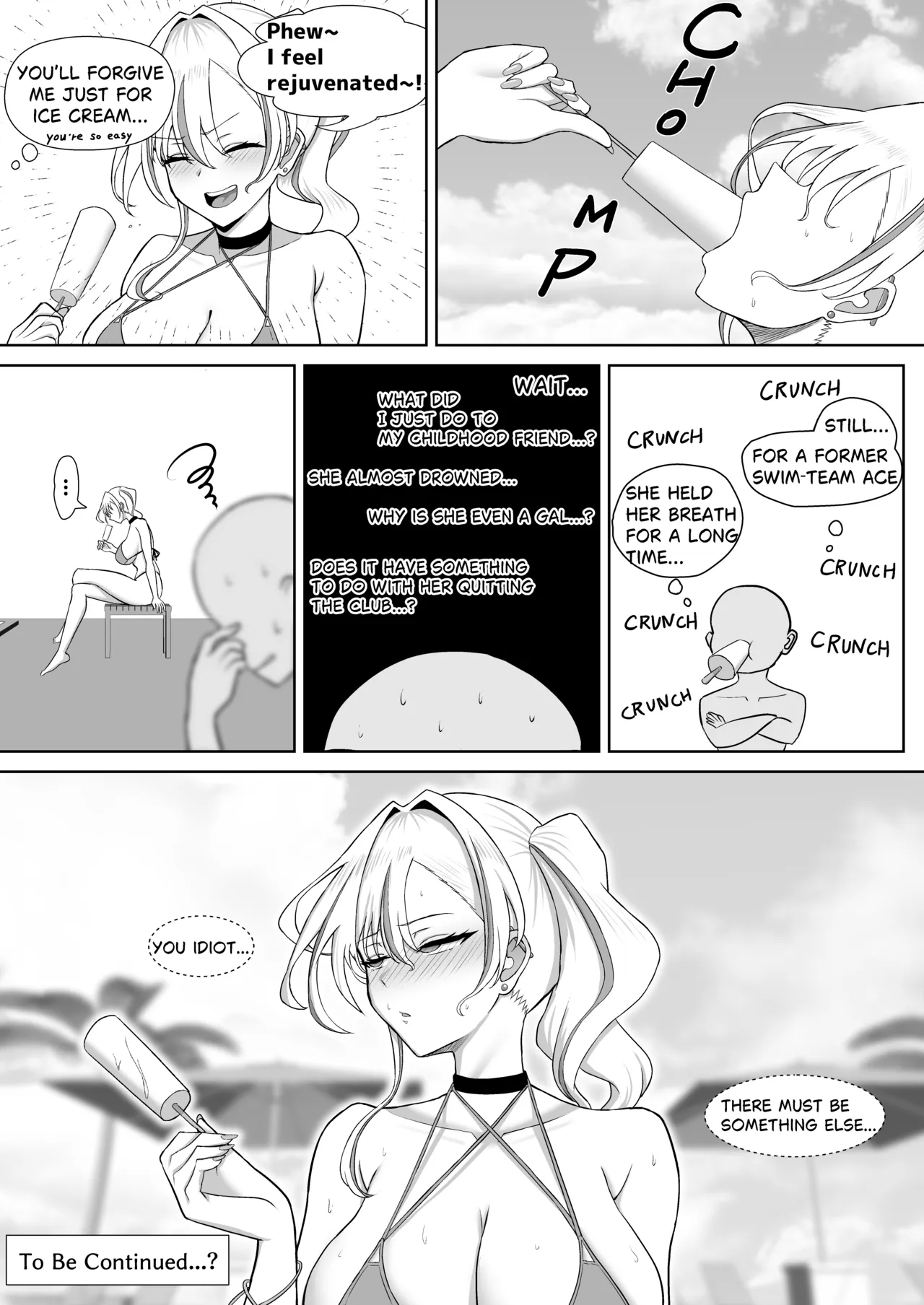 My Childhood Friend Turned into a Gal - A Near-Limit Asphyxiation Underwater Sex! page 36
