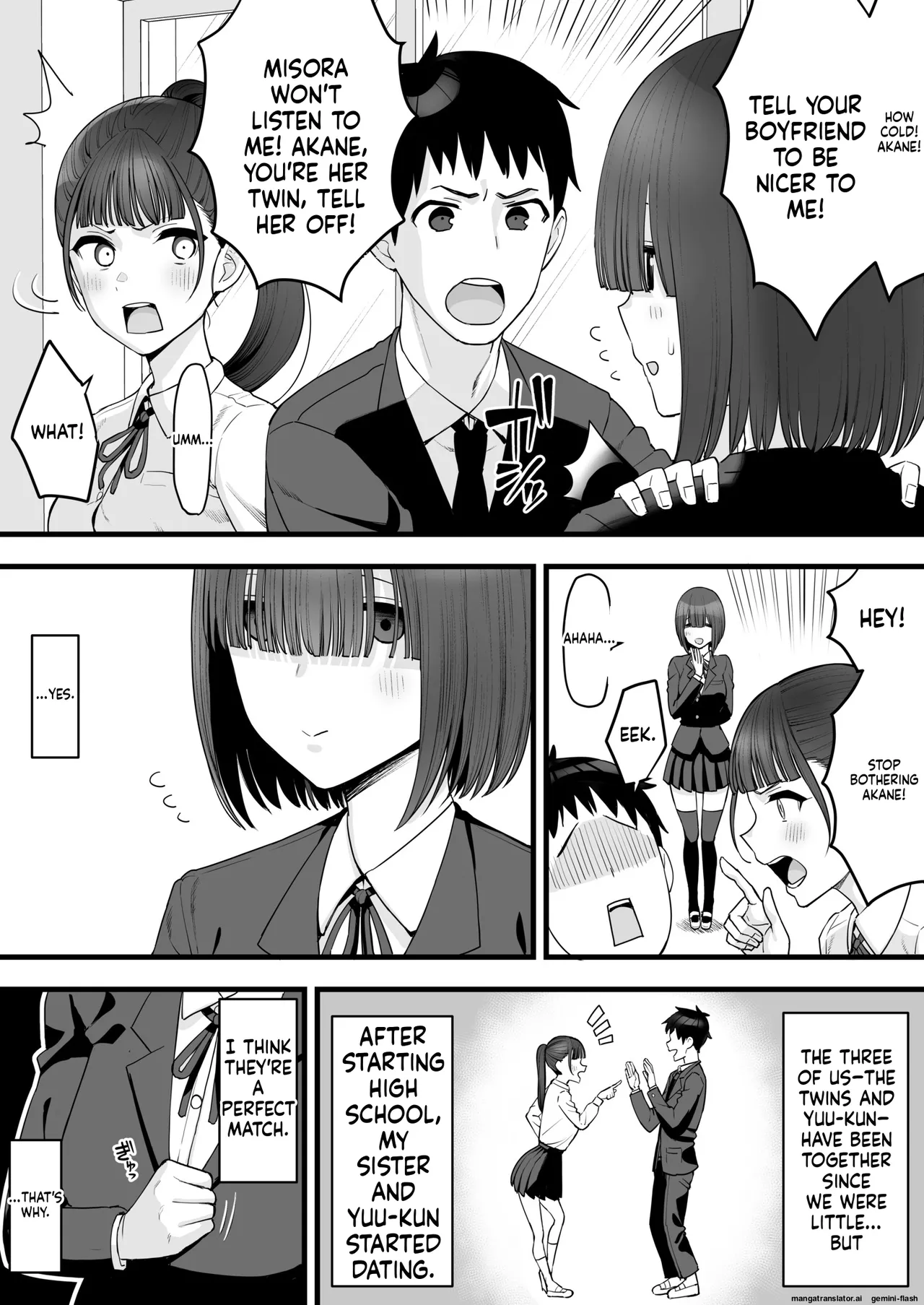 My Childhood Friend Twins Become Another Man’s Onahole 1-3 page 4